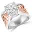 Round Diamond Vintage Halo Engagement Ring in Rose Gold (MVS0178-R)