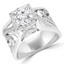 Round Diamond Vintage Halo Engagement Ring in White Gold (MVS0178-W)
