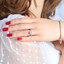 Princess Diamond Split-Shank Halo Engagement Ring in White Gold (MVS0187-W)