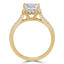 Princess Diamond Halo Engagement Ring in Yellow Gold (MVS0187-Y)