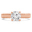 Round Diamond Vintage Solitaire Engagement Ring in Rose Gold (MVS0188-R)