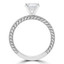Round Diamond Vintage Solitaire Engagement Ring in White Gold (MVS0188-W)