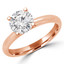 Round Diamond Solitaire Engagement Ring in Rose Gold (MVS0190-R)