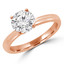 Round Diamond Solitaire Engagement Ring in Rose Gold (MVS0193-R)