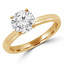 Round Diamond Solitaire Engagement Ring in Yellow Gold (MVS0193-Y)