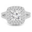 Round Diamond Split-Shank Double Cushion Halo Engagement Ring in White Gold (MVS0204-W)