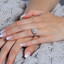 Round Diamond Split-Shank Double Cushion Halo Engagement Ring in White Gold (MVS0204-W)