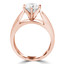 Round Diamond Solitaire Engagement Ring in Rose Gold (MVS0230-R)