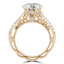 Round Diamond Vintage Solitaire with Accents Engagement Ring in Yellow Gold (MVS0238-Y)