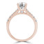 Round Diamond Split-Shank Solitaire with Accents Engagement Ring in Rose Gold (MVS0242-R)