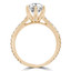 Round Diamond Solitaire with Accents Engagement Ring in Yellow Gold (MVS0245-Y)