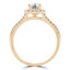 Round Diamond Halo Engagement Ring in Yellow Gold (MVS0247-Y)