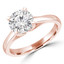 Round Diamond Solitaire Engagement Ring in Rose Gold (MVS0248-R)