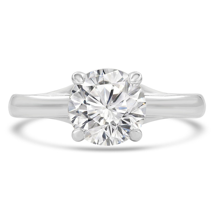 Round Diamond Solitaire Engagement Ring in White Gold (MVS0248-W)