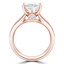 Princess Diamond Solitaire with Accents Engagement Ring in Rose Gold (MVS0254-R)