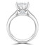 Princess Diamond Solitaire with Accents Engagement Ring in White Gold (MVS0254-W)
