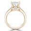 Princess Diamond Solitaire with Accents Engagement Ring in Yellow Gold (MVS0254-Y)