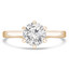 Round Diamond 6-Prong Solitaire Engagement Ring in Yellow Gold (MVS0266-Y)