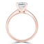 Round Diamond Tappered Solitaire Engagement Ring in Rose Gold (MVS0268-R)