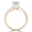 Round Diamond Tappered Solitaire Engagement Ring in Yellow Gold (MVS0268-Y)