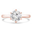 Round Diamond 6-Prong Trellis Solitaire Engagement Ring in Rose Gold (MVS0271-R)