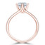 Round Diamond 6-Prong Trellis Solitaire Engagement Ring in Rose Gold (MVS0271-R)
