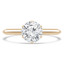 Round Diamond 6-Prong Knife Edge Solitaire Engagement Ring in Yellow Gold (MVS0272-Y)