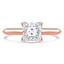 Princess Diamond V-Prong Solitaire Engagement Ring in Rose Gold (MVS0273-R)
