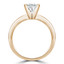 Princess Diamond V-Prong Solitaire Engagement Ring in Yellow Gold (MVS0273-Y)