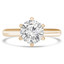 Round Diamond 6-Prong Solitaire Engagement Ring in Yellow Gold (MVS0274-Y)