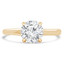 Round Diamond Solitaire Engagement Ring in Yellow Gold (MVS0278-Y)