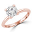 Round Diamond Solitaire Engagement Ring in Rose Gold (MVS0279-R)