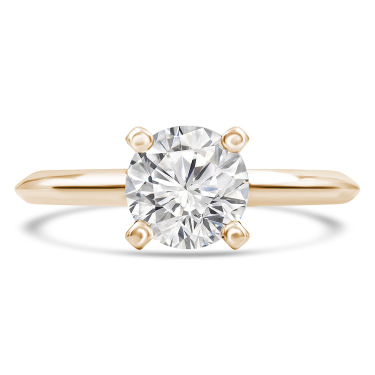 Round Diamond Solitaire Engagement Ring in Yellow Gold (MVS0279-Y)