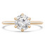 Round Diamond 6-Prong Knife Edge Solitaire Engagement Ring in Yellow Gold (MVS0282-Y)