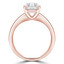 Round Diamond Tappered Solitaire Engagement Ring in Rose Gold (MVS0283-R)