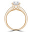 Round Diamond Tappered Solitaire Engagement Ring in Yellow Gold (MVS0283-Y)