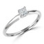 Princess Diamond Knife Edge Solitaire Engagement Ring in White Gold (MVSS0001-W)