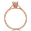 Round Diamond Tappered Solitaire Engagement Ring in Rose Gold (MVSS0005-R)