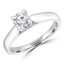 Round Diamond Solitaire Engagement Ring in White Gold (MVSS0010-W)
