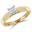 Princess Diamond Solitaire Engagement Ring in Yellow Gold (MVSS0011-Y)