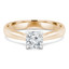 Round Diamond Solitaire Engagement Ring in Yellow Gold (MVSS0012-Y)