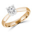 Round Diamond Solitaire Engagement Ring in Yellow Gold (MVSS0012-Y)