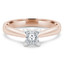 Princess Diamond Solitaire Engagement Ring in Rose Gold (MVSS0013-R)