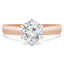 Round Diamond 6-Prong Solitaire Engagement Ring in Rose Gold (MVSS0015-R)
