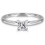 Princess Diamond Solitaire Engagement Ring in White Gold (MVSS0019-W)