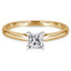 Princess Diamond Solitaire Engagement Ring in Yellow Gold (MVSS0019-Y)
