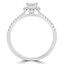 Princess Diamond Cushion Halo Engagement Ring in White Gold (MVSS0023-W)