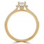 Princess Diamond Cushion Halo Engagement Ring in Yellow Gold (MVSS0023-Y)