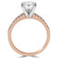 Princess Diamond Solitaire with Accents Engagement Ring in Rose Gold (MVSS0029-R)
