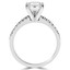 Princess Diamond Solitaire with Accents Engagement Ring in White Gold (MVSS0029-W)